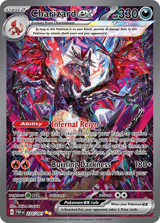 Charizard ex 234/091 SIR – Paldean Fates Pokémon TCG
