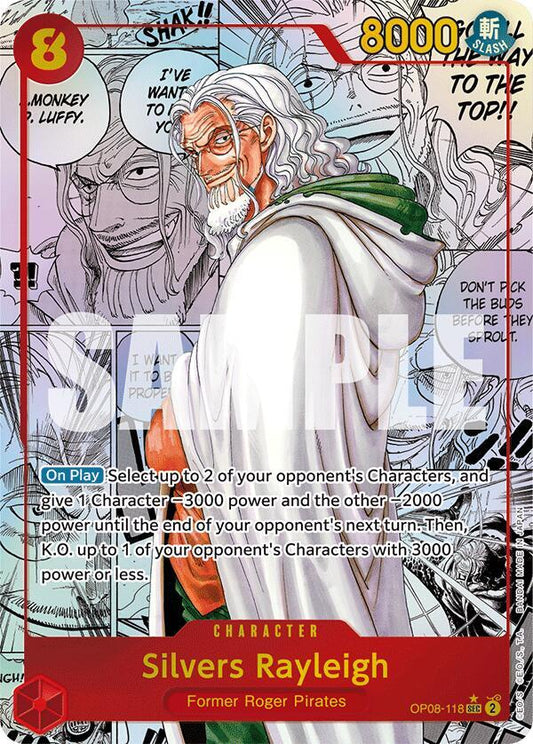 Silvers Rayleigh Parallel Manga OP08 Two Legends One Piece Card Game