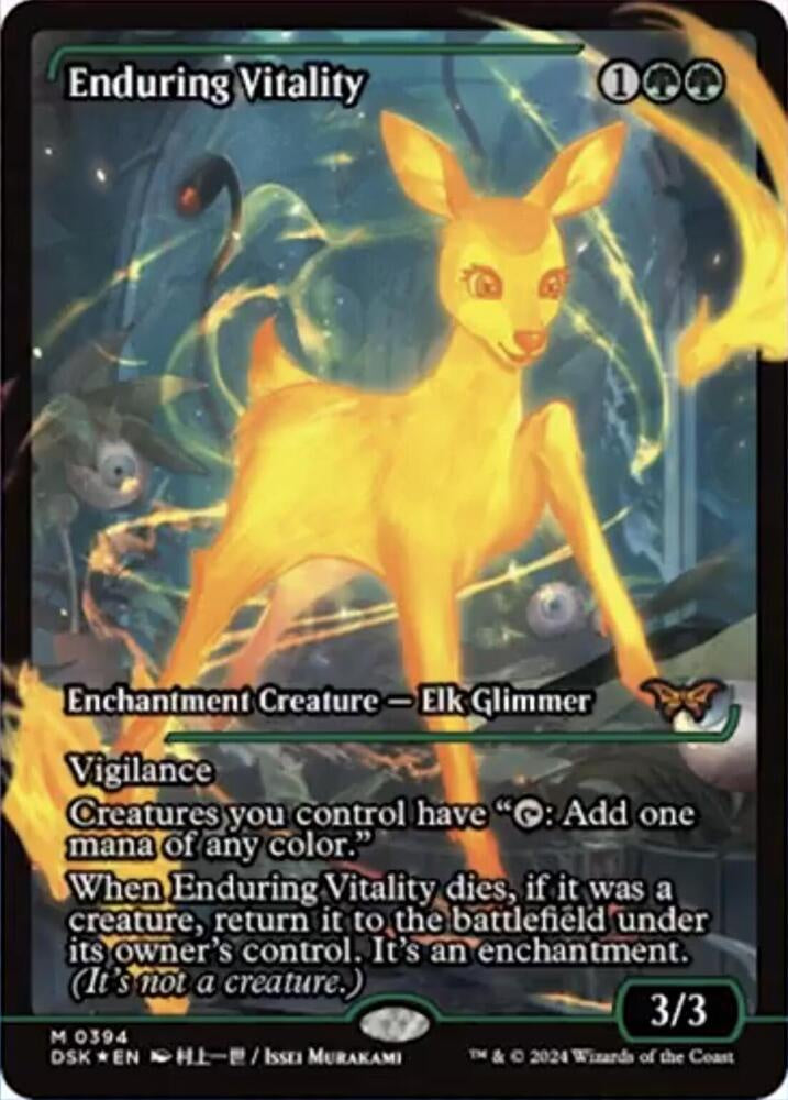 Enduring Vitality Showcase Duskmourn House of Horror DSK MTG trading card