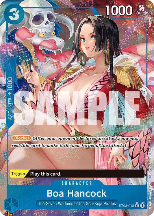 Boa Hancock ST03-013 Alternate Art PRB-01 Premium Booster The Best One Piece TCG card.