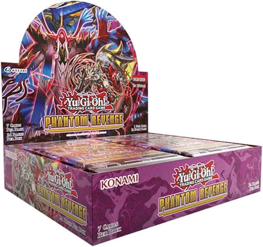 Yu-Gi-Oh! Phantom Revenge 1st Edition English Booster Box factory sealed with 24 booster packs.