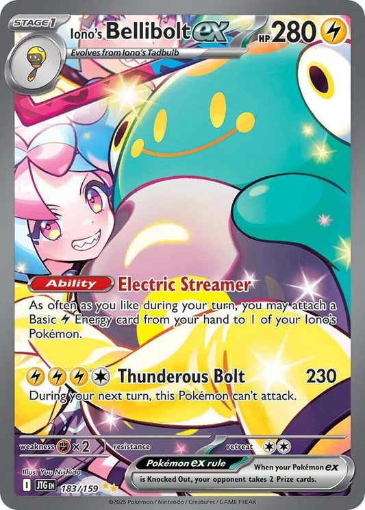 Iono’s Bellibolt ex 183/159 Special Illustration Rare Near Mint Pokemon card