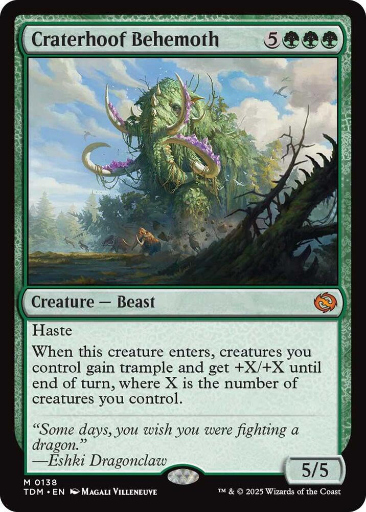Card featuring a creature illustration with game text and artwork