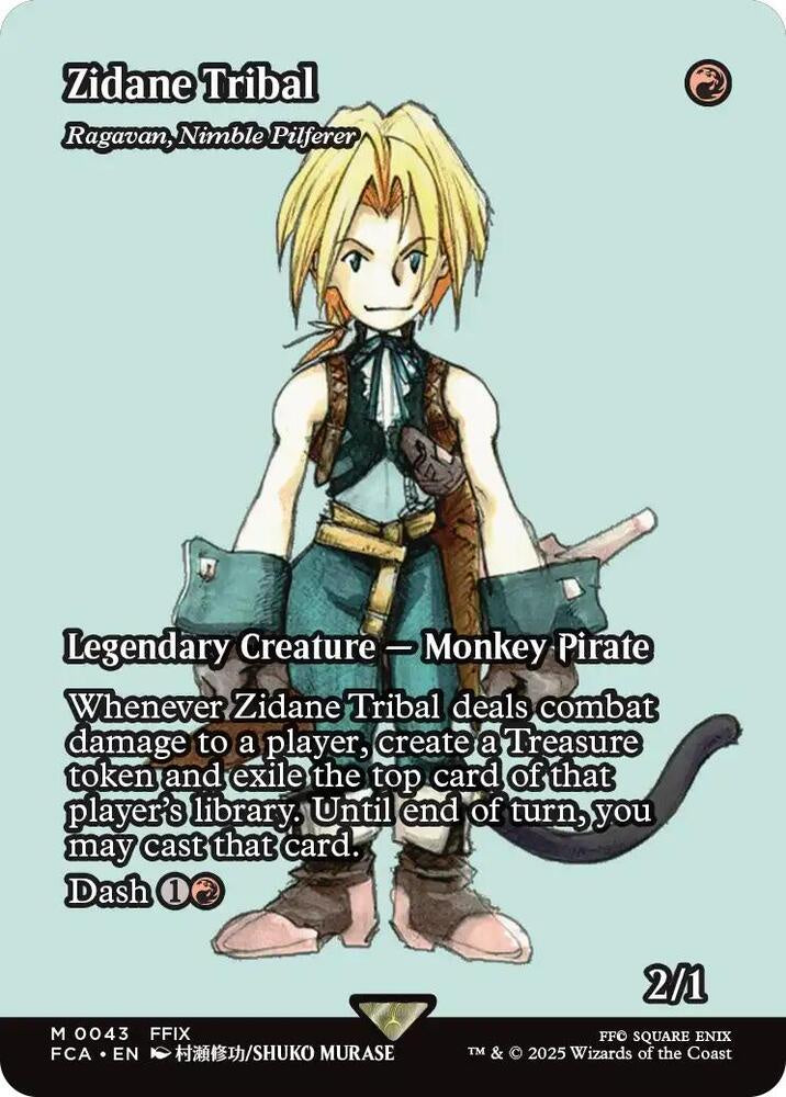 Card featuring a character named Zidane Tribal with game text and artwork.