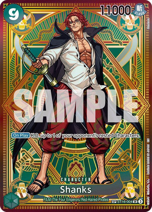Shanks SP OP11 A Fist of Divine Speed One Piece trading card