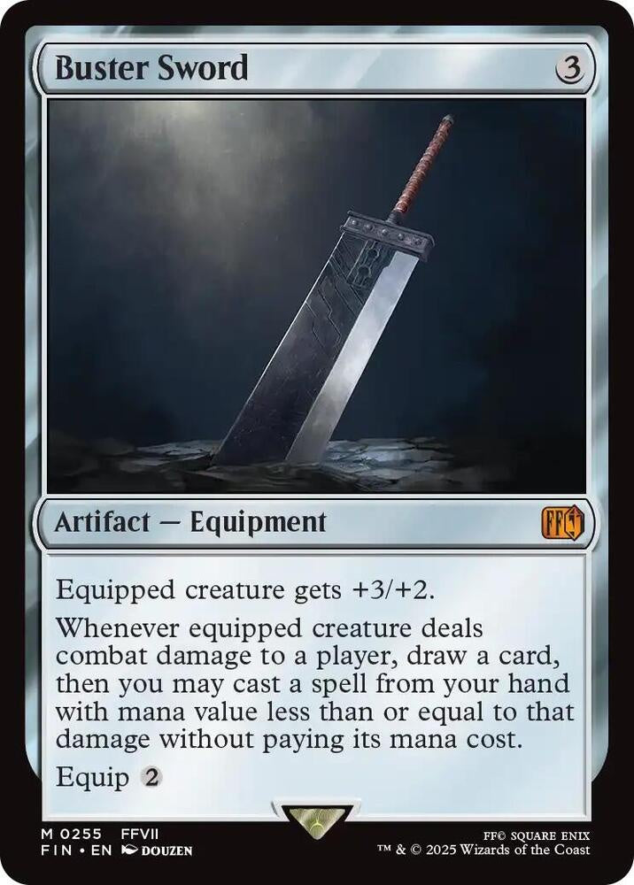Buster Sword Final Fantasy FIN MTG trading card