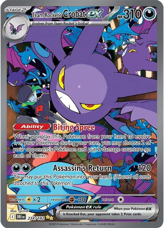 Product image of Team Rocket’s Crobat ex – 234/182 – Special Illustration Rare (NM)