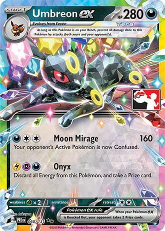 Umbreon ex 060/131 Prize Pack Series 7 NM Holo Stamped Promo Pokémon Card