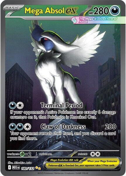 Mega Absol EX 180/132 SIR Mega Evolution Near Mint Pokémon Card