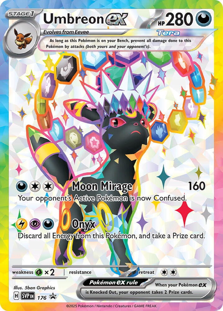 Pokemon Umbreon EX SVP 176 Scarlet Violet promo full art NM
