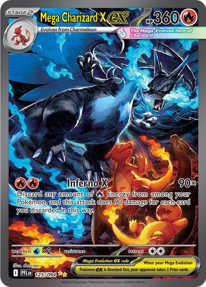 Pokémon Mega Charizard X EX – 125/094 – Special Illustration Rare (NM)