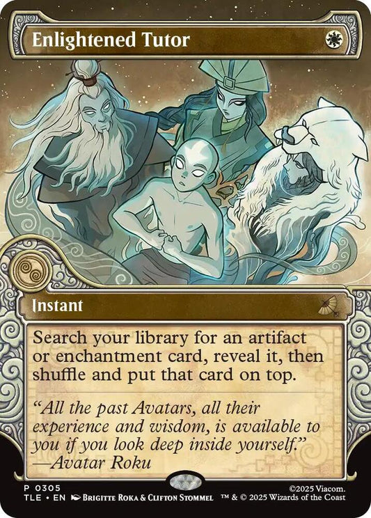 Enlightened Tutor #305 Showcase Rare from Magic the Gathering Avatar The Last Airbender Eternal-Legal TLE, Near Mint non-foil Commander card.
