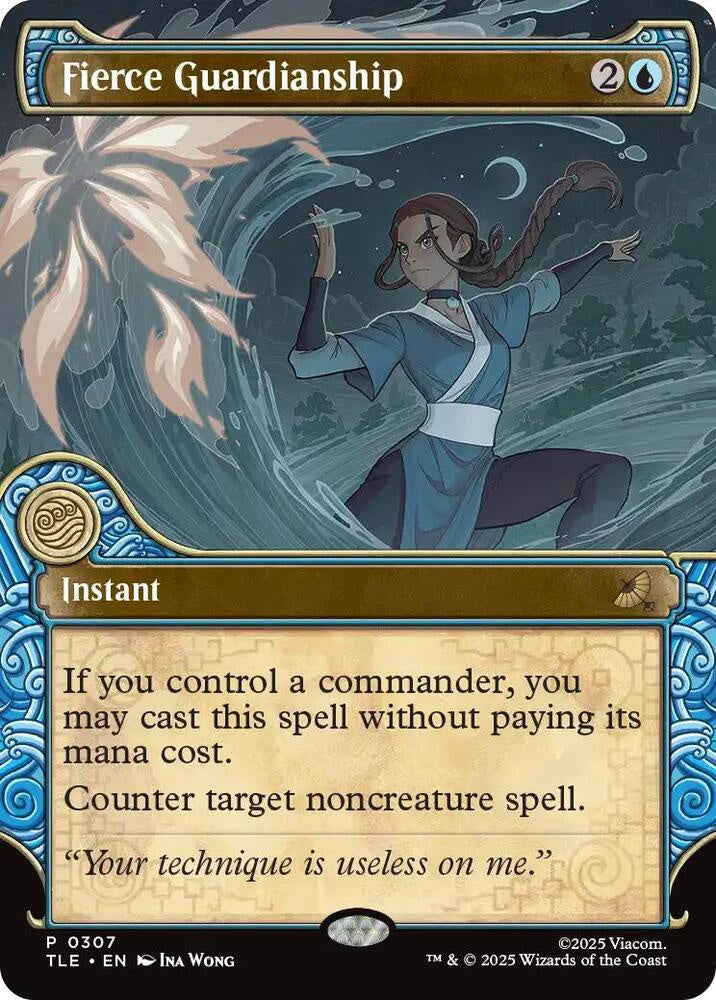 “Fierce Guardianship Showcase card from Avatar: The Last Airbender Eternal-Legal set.”