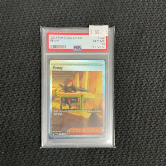 PSA 10 Penny 252/198 Full Art Secret Rare | Pokémon TCG Scarlet & Violet Base Set