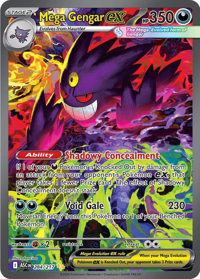Mega Gengar ex Ascended Heroes 284/217 Near Mint Pokemon card