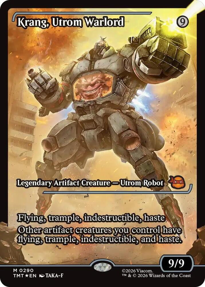 Krang Utrom Warlord Showcase Foil Teenage Mutant Ninja Turtles TMT MTG trading card