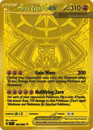 Mega Zygarde EX 124/088 Full Art Holo Japanese Near Mint Pokemon Card