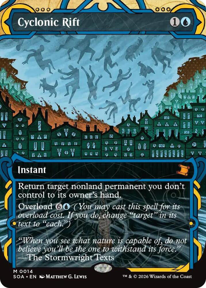 Cycloidal Rift card with fantasy landscape design