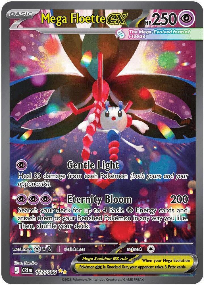 Pokémon Mega Floette ex 117/086 Chaos Rising Special Illustration Rare NM