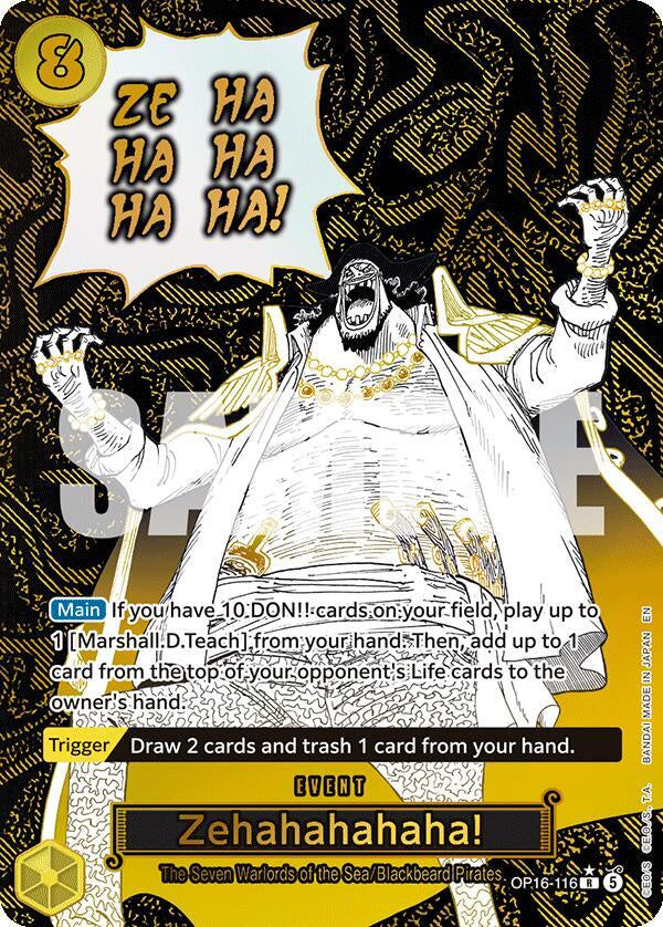 2026 One Piece OP-16 The Time of Battle Zehahahahaha OP16-116 Alternate Art English trading card