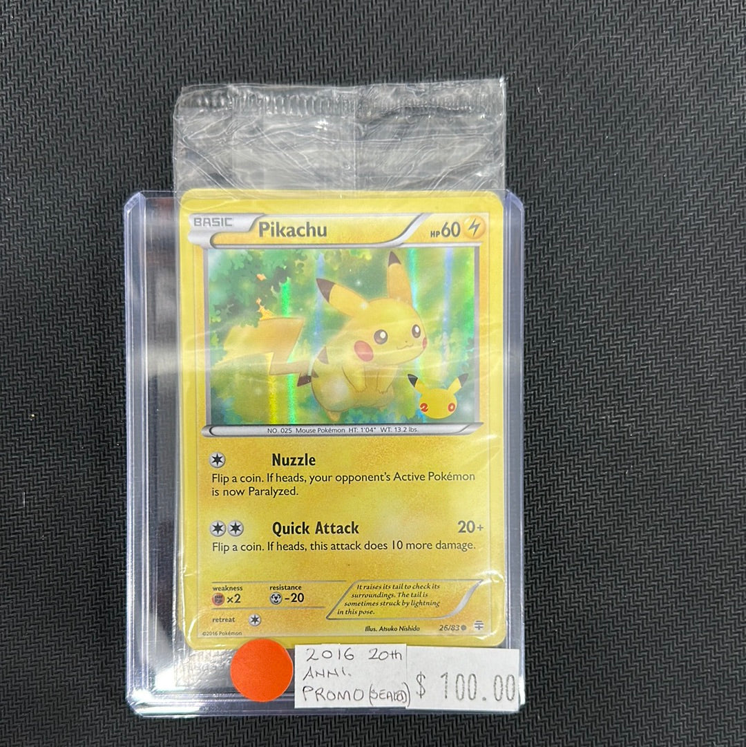 pikachu 2016 20th anniversary promo 26/83