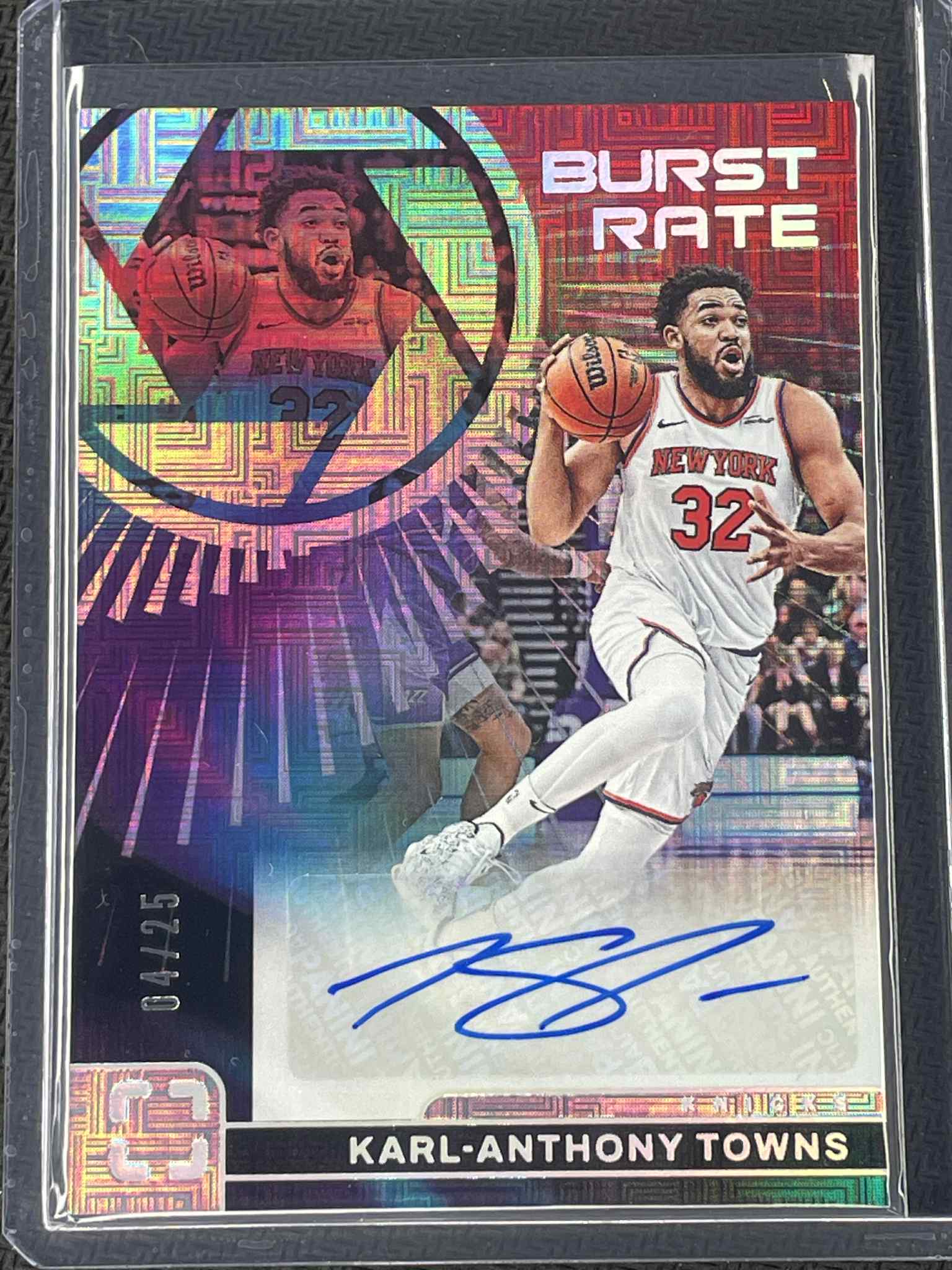 2024‑25 Panini Photogenic Karl‑Anthony Towns Burst Rate Diamond /35