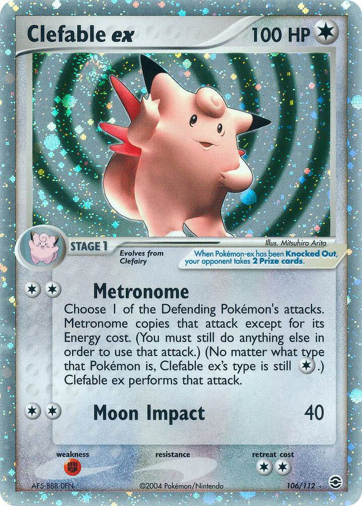 Clefable ex 106/112 Holo Ultra Rare NM