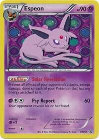 2013 Pokémon Espeon BW92 Black Star Promo Cosmos Holo English card in Very Lightly Played condition.