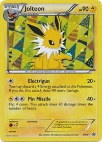 2013 Pokémon Jolteon BW91 Black Star Promo Cosmos Holo English card in Very Lightly Played condition.