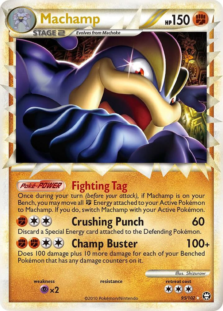 Pokemon Machamp Prime 95/102 Triumphant Ultra Rare NM Card