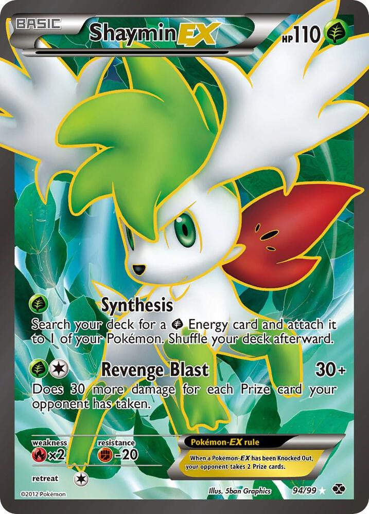 Shaymin EX 94/99 Next Destinies Full Art holo Moderately Played Pokemon card