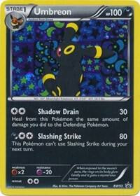 2013 Pokémon Umbreon BW93 Black Star Promo Cosmos Holo English card in Lightly Played condition.