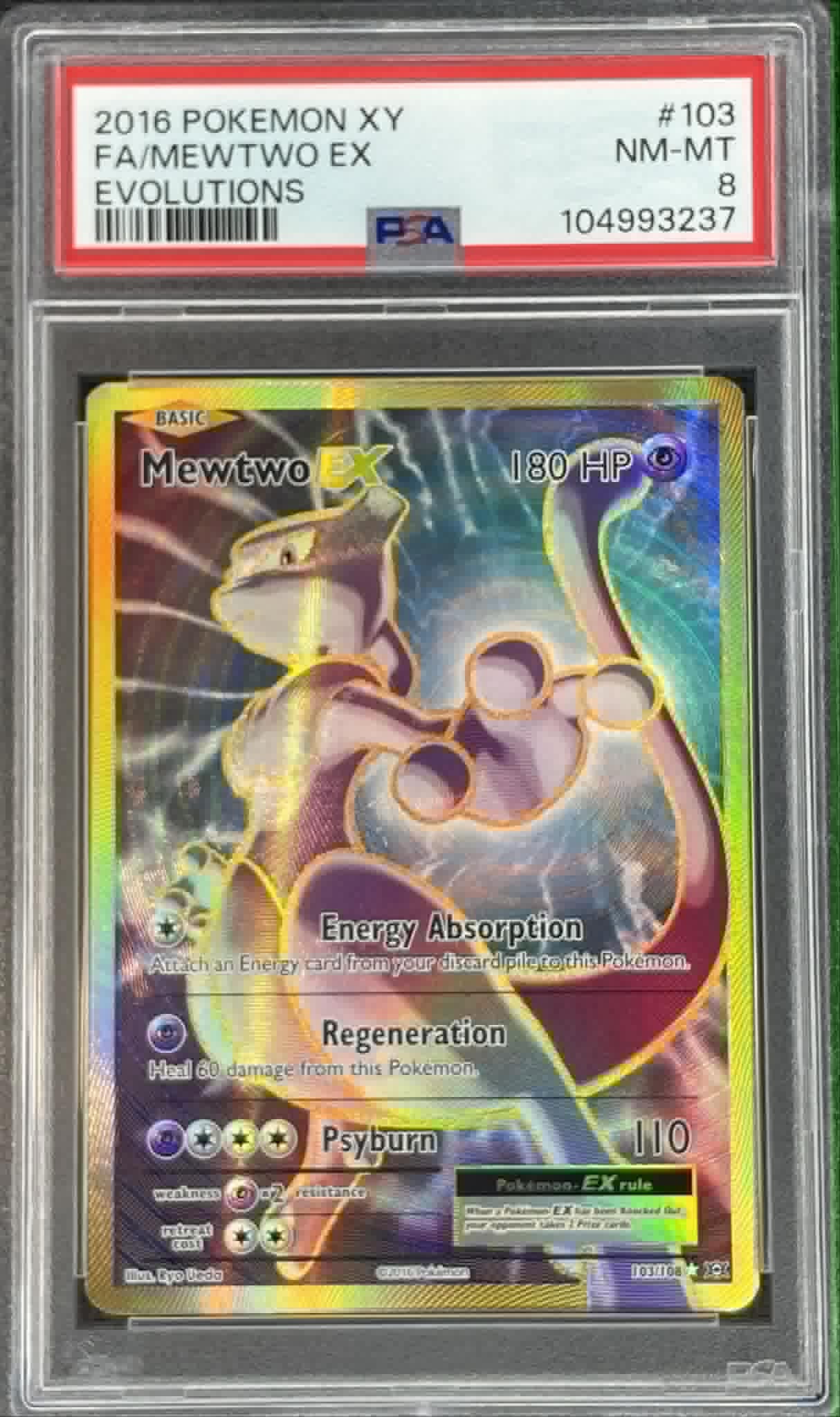 pokemon trading card game mewtwo ex Mewtwo EX 103/108 Full Art XY Evolutions PSA 8 – Urban Empire Collectables  AU