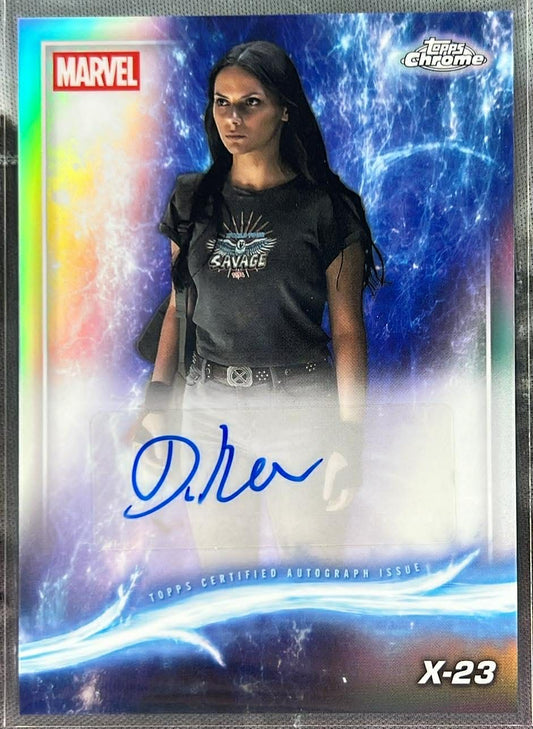 2025 Topps Marvel Studios Chrome Dafne Keen as X-23 autograph card.