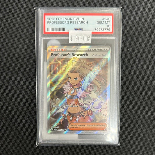 PSA 10 Professor's Research 240/198 Professor Sada Ultra Rare Pokemon Card