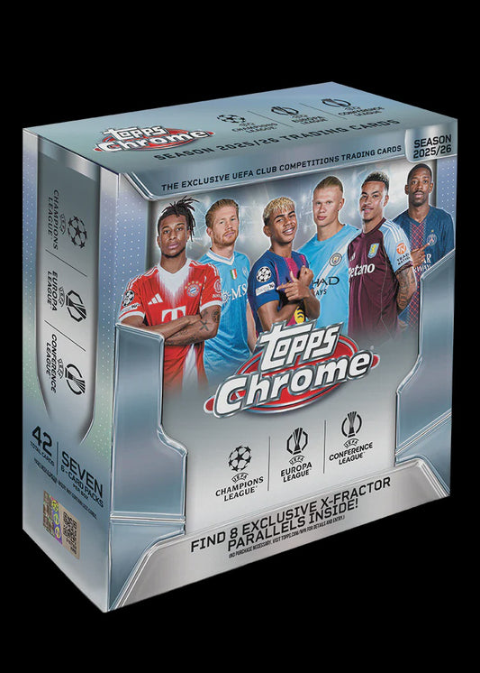 2025/26 Topps Chrome UEFA Club Competitions Mega Box