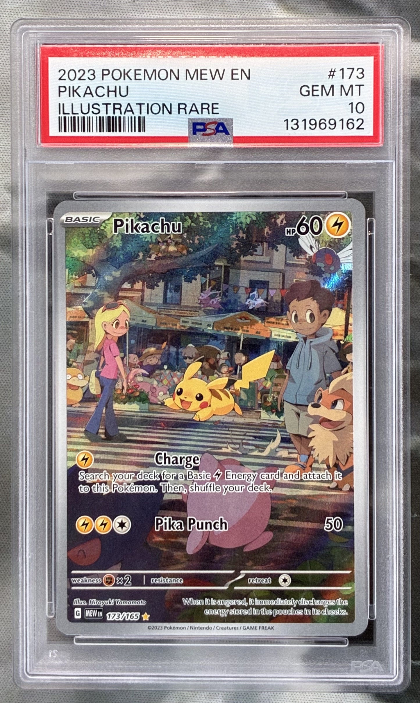 Pokémon Scarlet & Violet 151 Pikachu Illustration Rare #173/165 PSA 10 Gem Mint