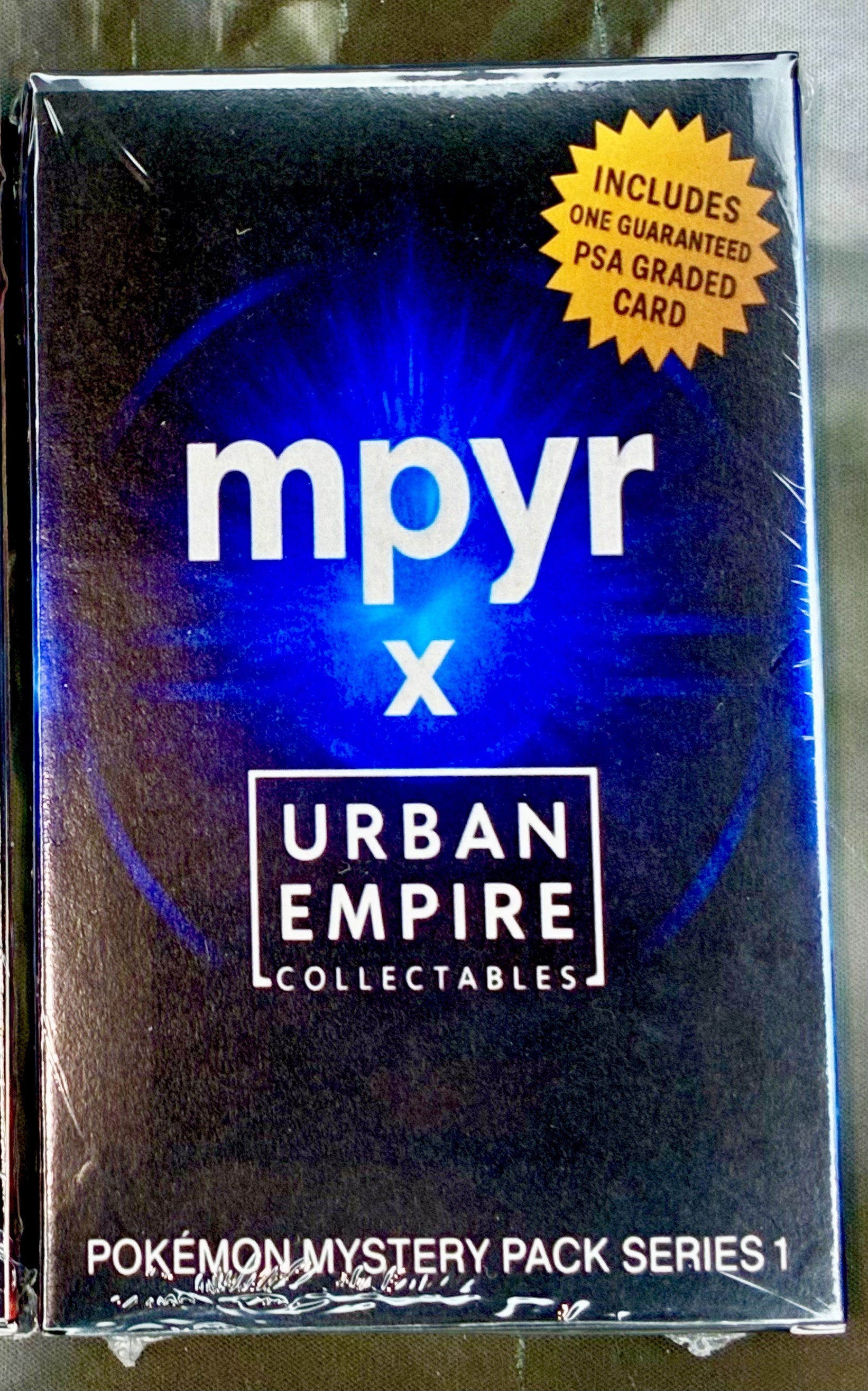 MPYR Graded Pokémon Repack Series 1 showing 10 packs, each containing 1 professionally graded Pokémon card.