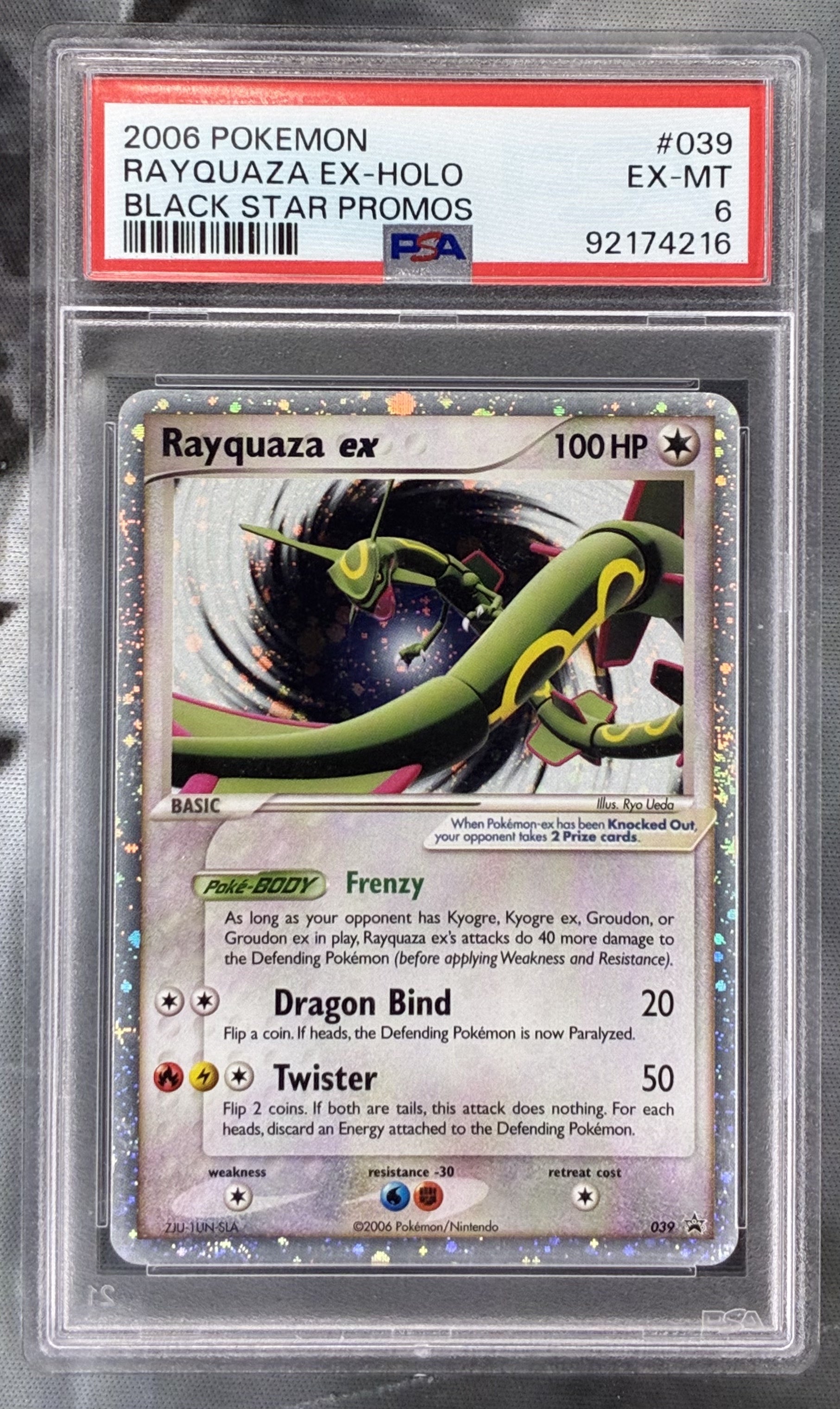Pokémon Rayquaza ex Holo Black Star Promo 039 PSA 6