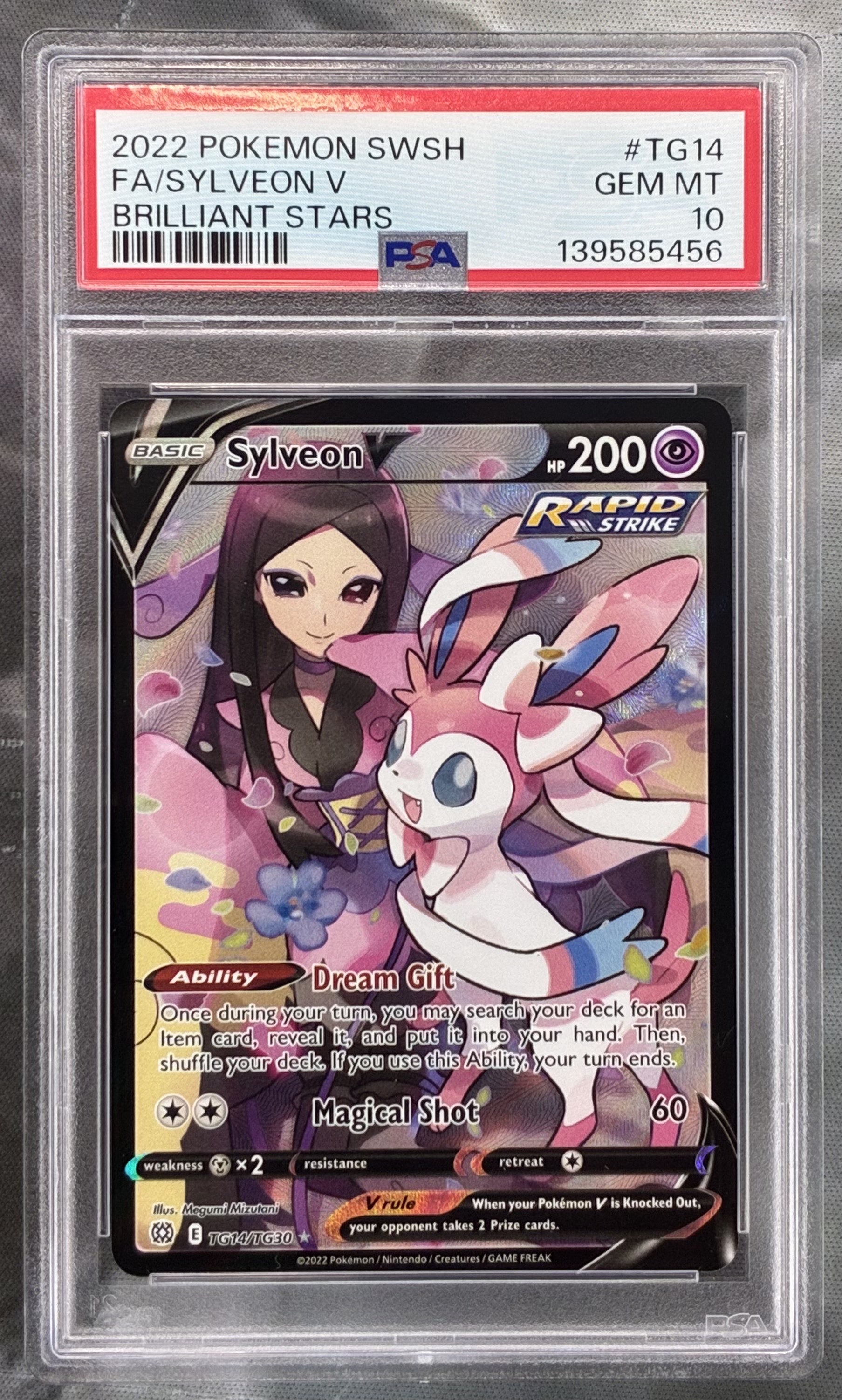 PSA 10 Sylveon V TG14/TG30 Brilliant Stars Trainer Gallery Pokémon