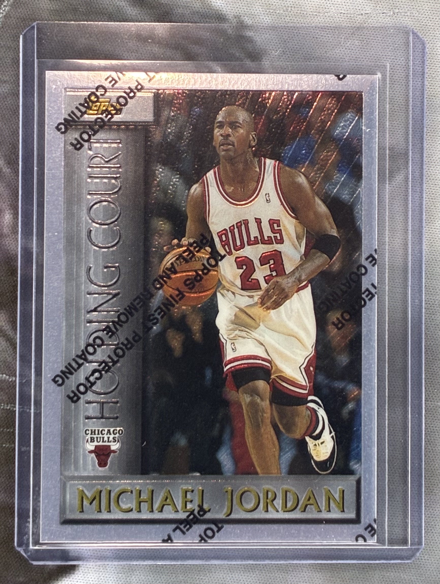 1996-97 Topps Michael Jordan Holding Court #HC2 With Peel