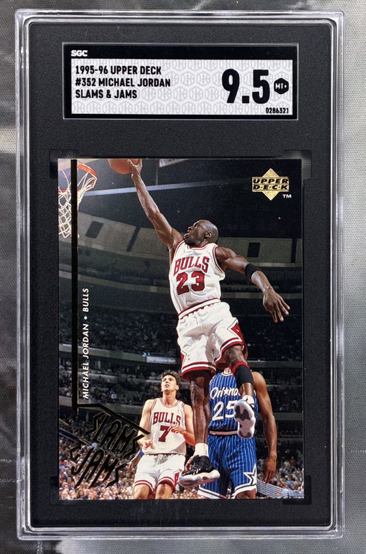 1995-96 Upper Deck Slams & Jams Michael Jordan #352 SGC 9.5