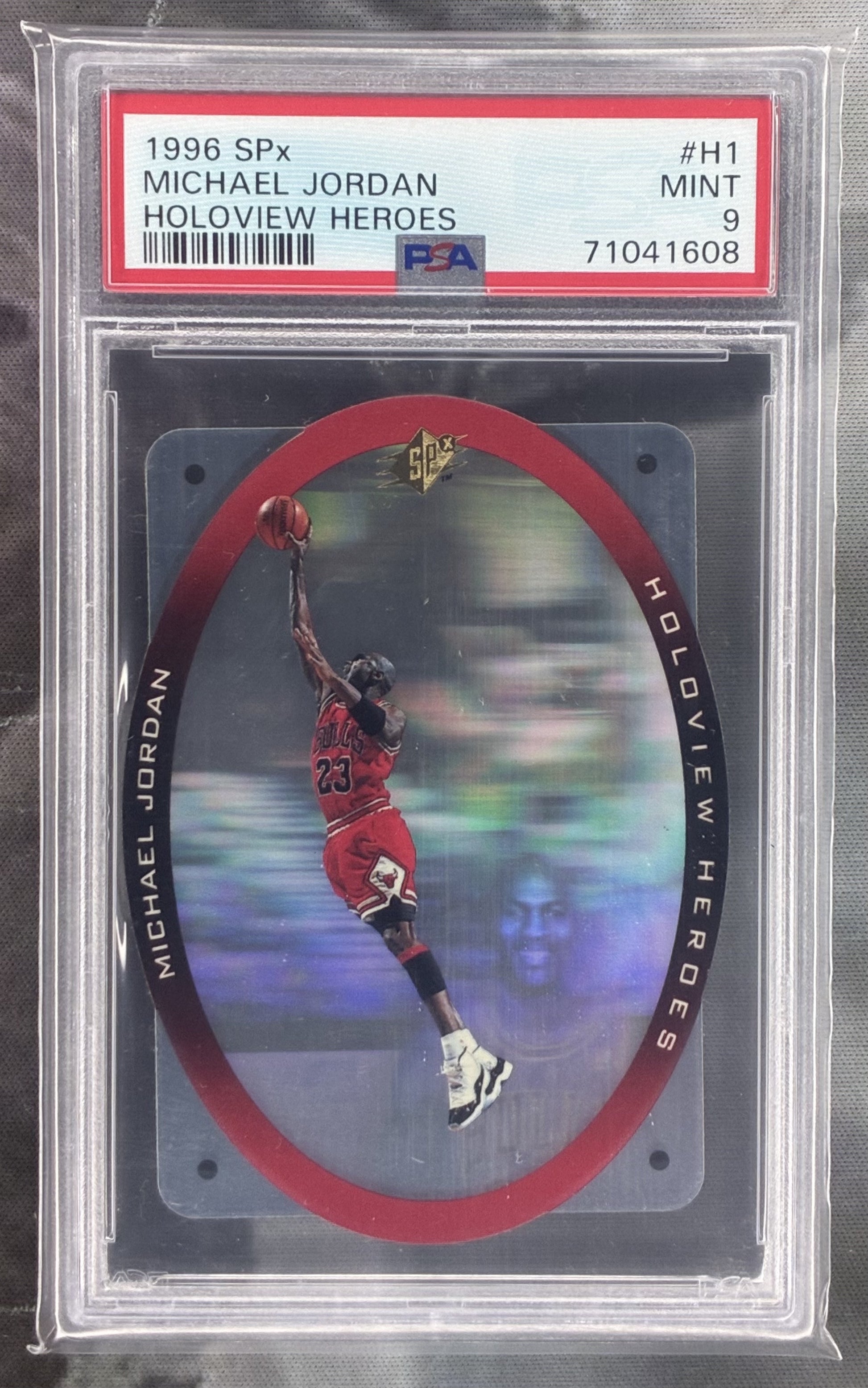 1996-97 SPx Holoview Heroes Michael Jordan #H1 PSA 9