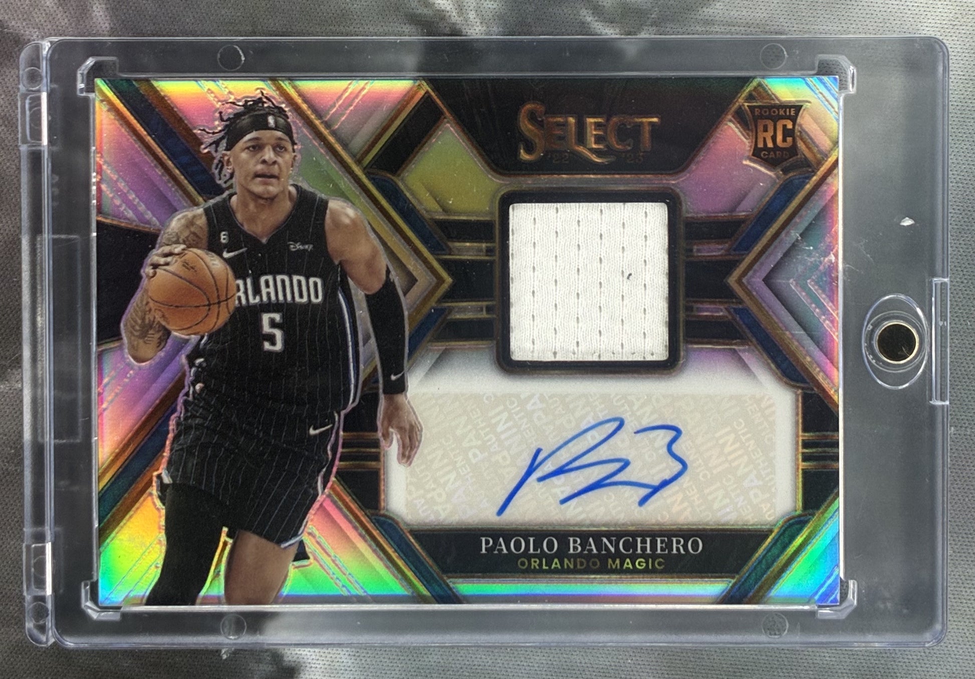 2022-23 Panini Select Paolo Banchero Rookie Patch Auto Silver 199