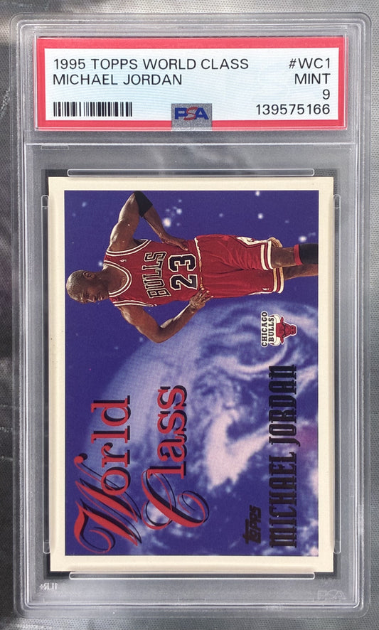 1995 Topps World Class #WC1 Michael Jordan PSA 9 (Pop 13)