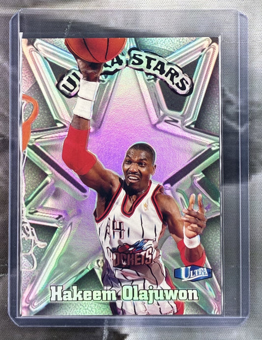 1997-98 Fleer Ultra Ultra Stars Hakeem Olajuwon 18 card