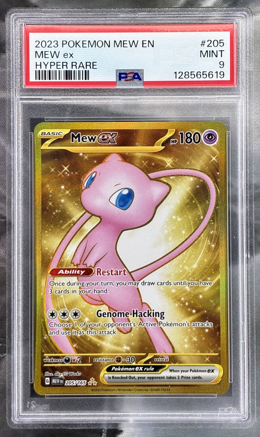 Pokemon Mew ex 205 165 Scarlet Violet 151 PSA 9
