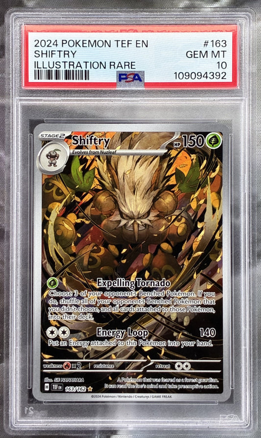 Pokemon Shiftry 163 162 Temporal Forces IR PSA 10