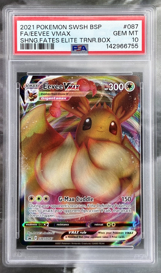 Pokemon Eevee VMAX SWSH087 Shining Fates PSA 10