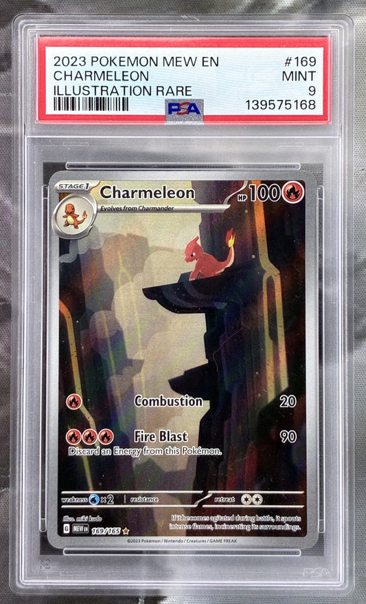 Pokemon Charmeleon 169 165 Scarlet Violet 151 PSA 9